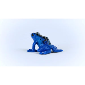 Schleich Wild Life Blue Poison Dart Frog Toy - Realistic Jungle Animal Figure for Kids Ages 3+