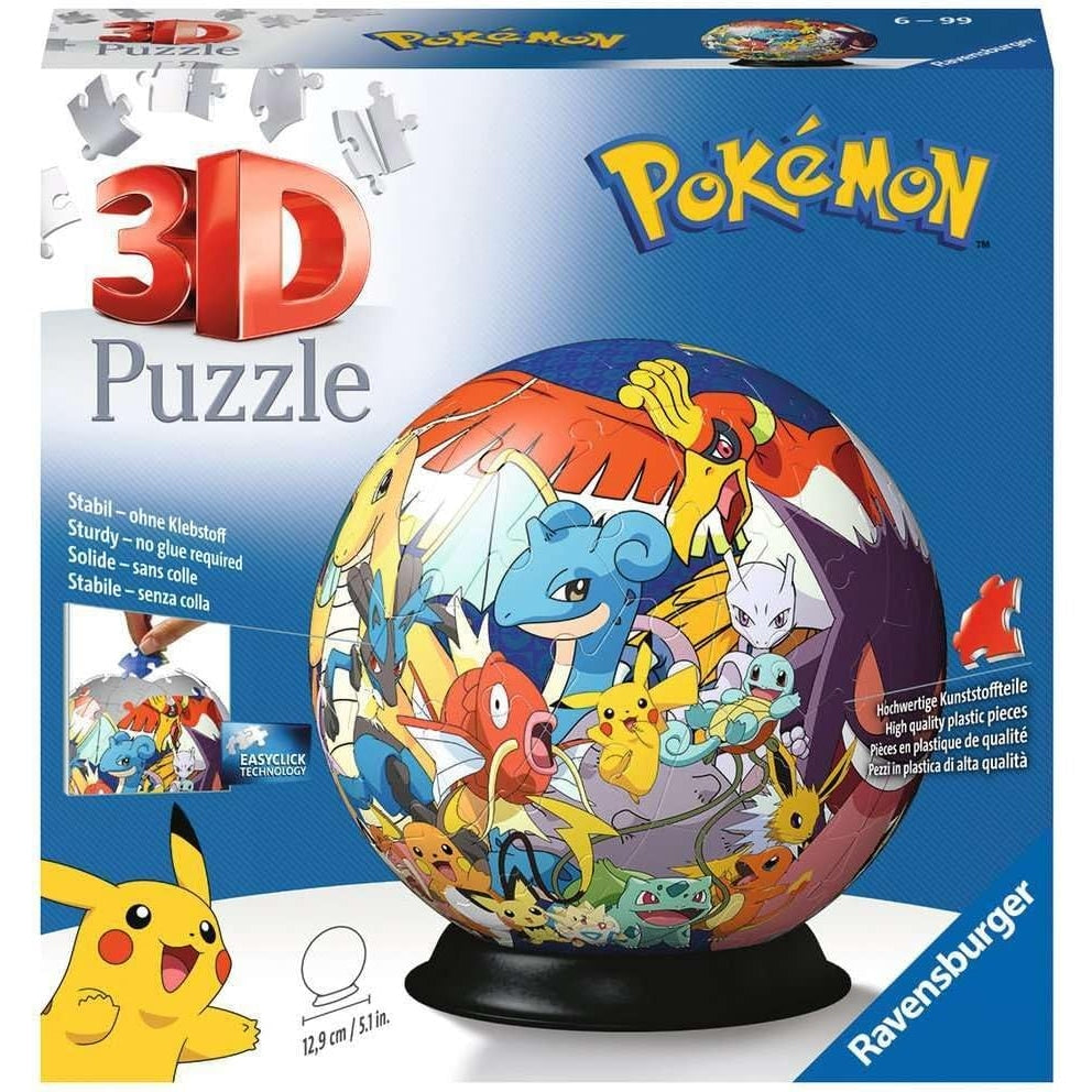 Ravensburger Pokemon 3D Jigsaw Puzzle Ball - 72 Pieces, For Kids Age 6+