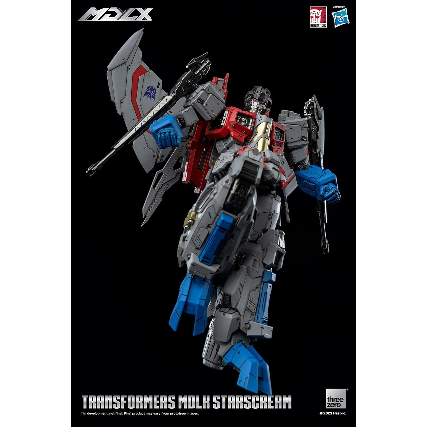 Transformers: MDLX Starscream Figure by threezero – 7.8" Action Figure with 50+ Points of Articulation