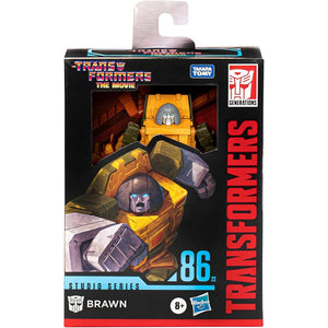 Transformers Toys Studio Series Deluxe The Movie 86-22 Brawn Toy, 4.5-inch Action Figure