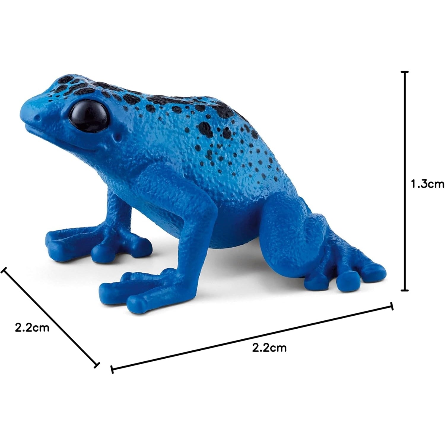 Schleich Wild Life Blue Poison Dart Frog Toy - Realistic Jungle Animal Figure for Kids Ages 3+