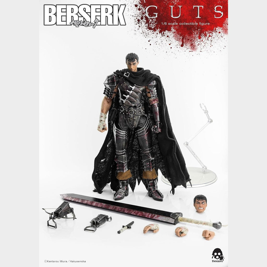Berserk Guts Black Swordsman 1:6 Scale Action Figure Threezero