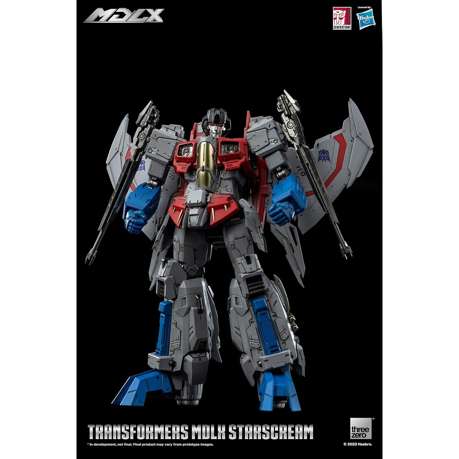 Transformers: MDLX Starscream Figure by threezero – 7.8" Action Figure with 50+ Points of Articulation