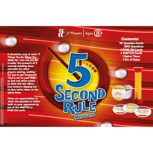 PlayMonster GF003 5 Second Rule Mini Travel Card Game - Fast-Paced Family Fun!