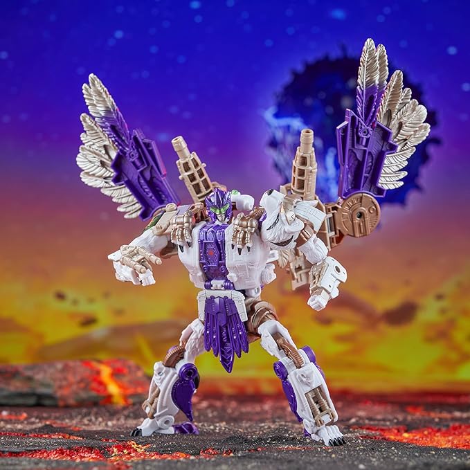 Transformers Legacy United Leader Class Beast Wars Universe Tigerhawk Action Figure, 7.5-Inch