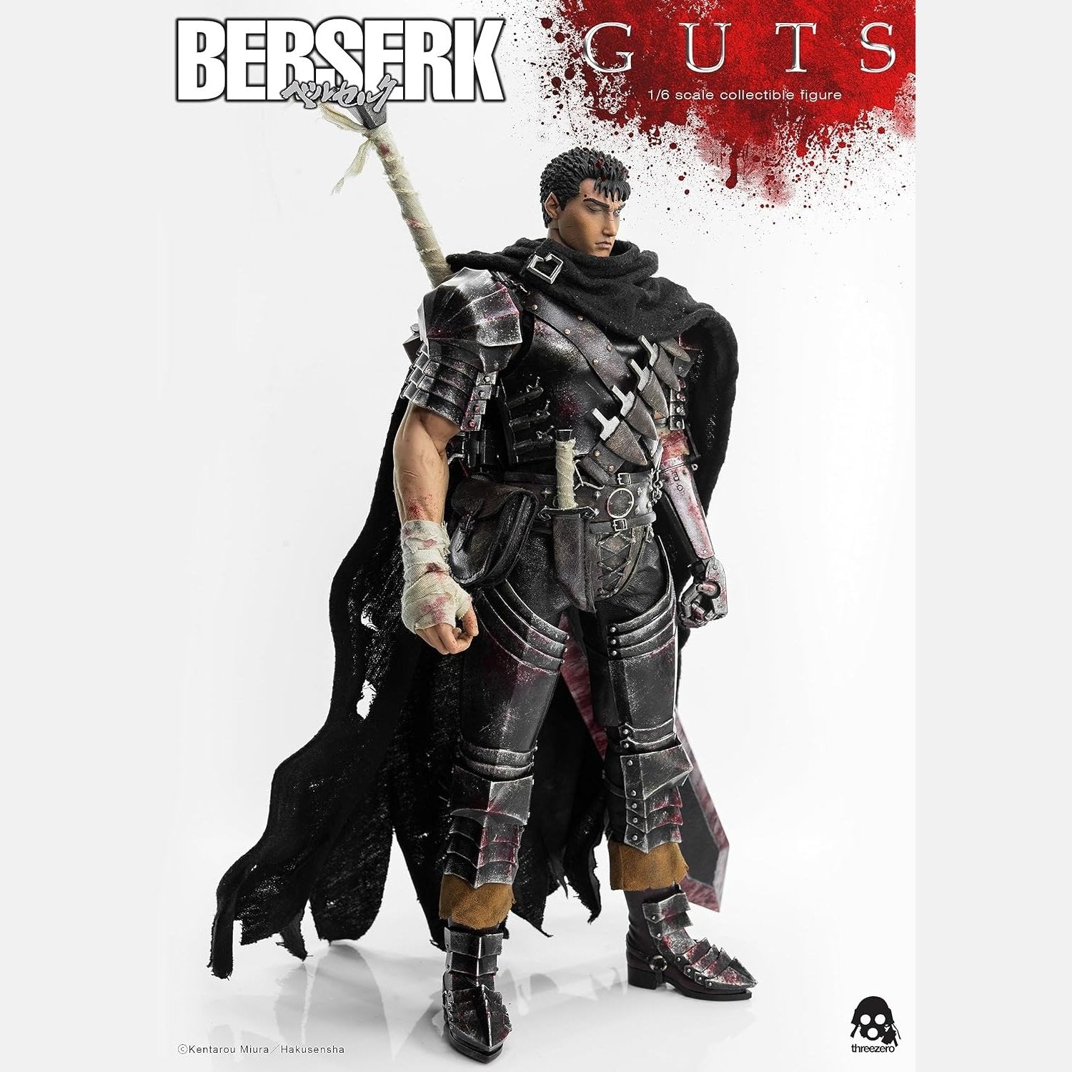 Berserk Guts Black Swordsman 1:6 Scale Action Figure Threezero