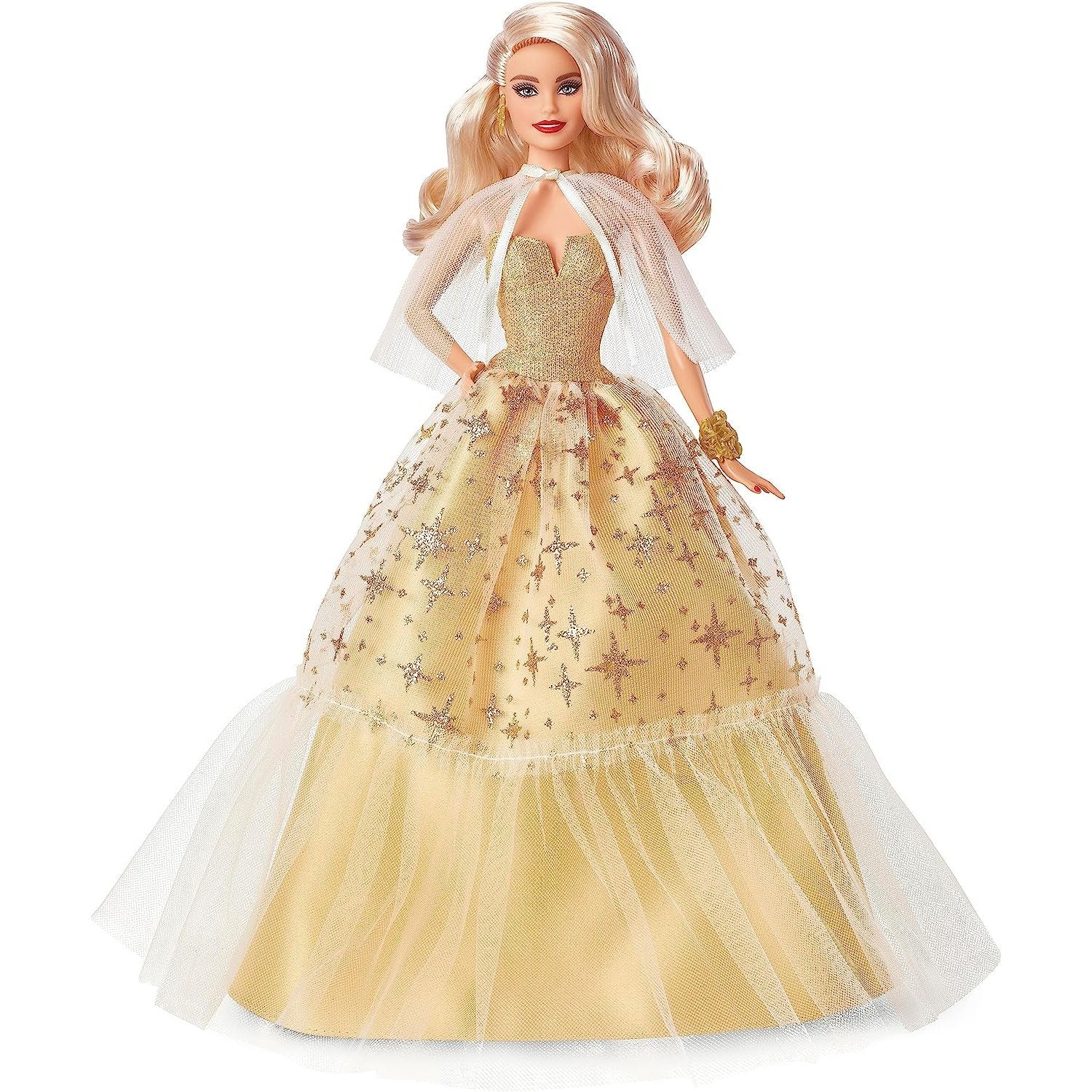 2023 Holiday Barbie Doll, Seasonal Collector Gift, Barbie Signature, Golden Gown and Displayable Packaging, Blond Hair