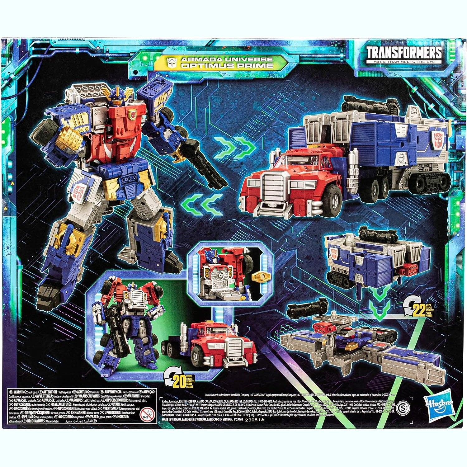 Transformers Toys Legacy Evolution Commander Armada Universe Optimus Prime Toy, 7.5-inch, Action Figure