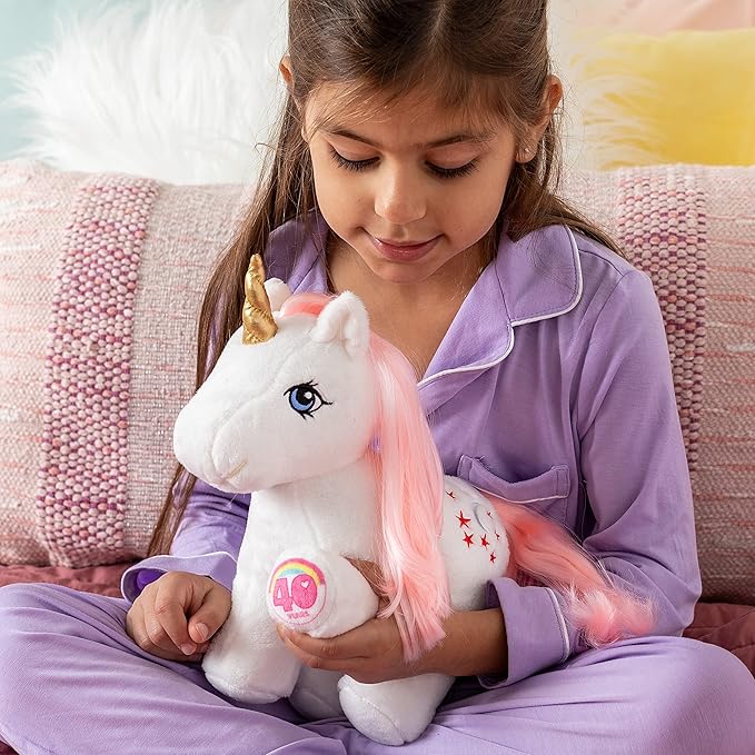 My Little Pony Unicorn and Pegasus Plush - Moondancer - Collector Plushie, Retro Stuffed Toy Animal, Kid, Toddler, Girl, boy, Mom, Birthday, Ages 3+