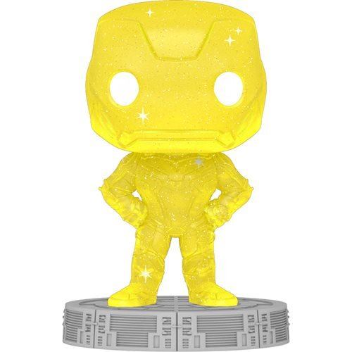 Avengers Infinity Saga Iron Man Yellow Artist Series Pop! Vinyl Figure with Pop! Protector Case