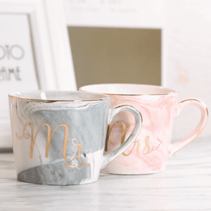 Mr/Mrs Couple Marble Mug