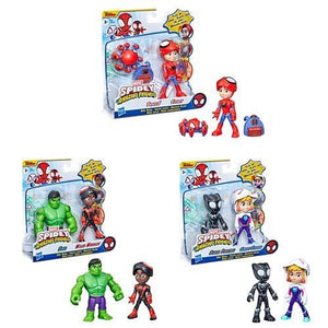 Spider-Man and His Amazing Friends Hero Reveal Figure Wave 1 Case of 4