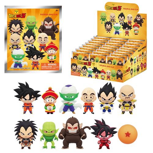 Dragon Ball Z Series 1 Figural Bag Clip Display Case of 24