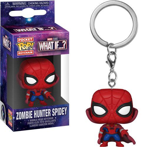 What If Zombie Hunter Spidey Pocket Pop! Key Chain