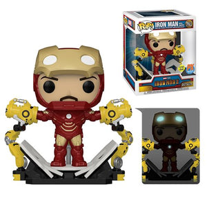 Iron Man 2 Iron Man MK IV with Gantry Glow-in-the-Dark 6-Inch Deluxe Pop! Vinyl Figure - Previews Exclusive