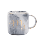 Mr/Mrs Couple Marble Mug