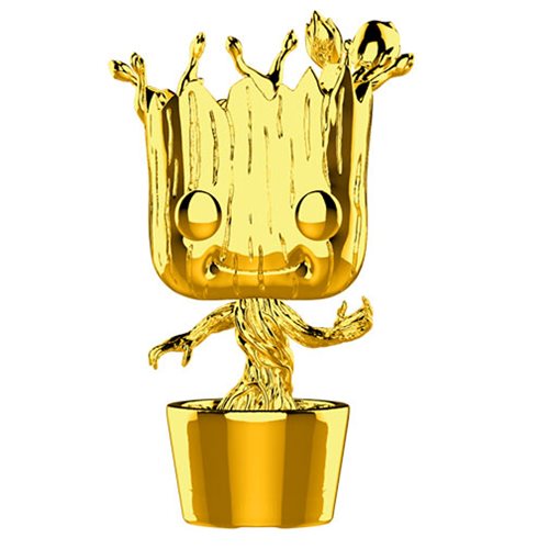 Marvel Studio's 10th Anniversary Guardians of the Galaxy Chrome Dancing Groot Pop! Vinyl Figure #378