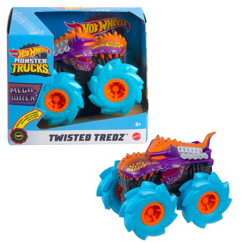 Hot Wheels Monster Trucks Twisted Tredz 1:43 Scale Mega Wrex