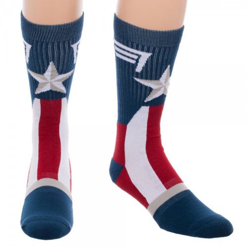 Captain America Suit-Up Crew Socks