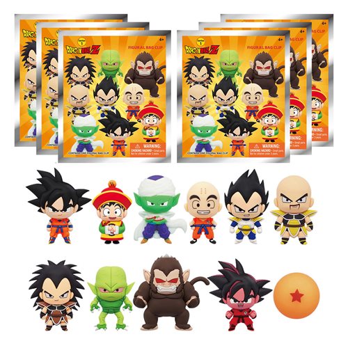 Dragon Ball Z Series 1 Figural Bag Clip Random 6-Pack