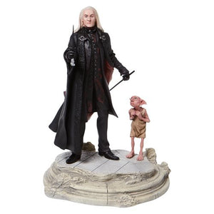 Harry Potter Lucious Malfoy with Dobby Statue