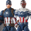 Avengers Marvel Legends 6-Inch Captain America Sam Wilson and Steve Rogers Action Figures 2-Pack