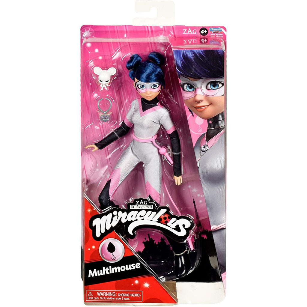 Miraculous Ladybug and Cat Noir Toys Multimouse Fashion Doll | Articulated 26 cm Multimouse Doll with Accessories Kwami | Bandai Dolls