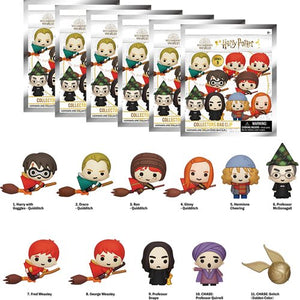 Harry Potter Series 9 3D Foam Bag Clip Random 6-Pack