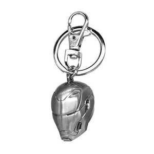 Iron Man 3D Helmet Pewter Key Chain
