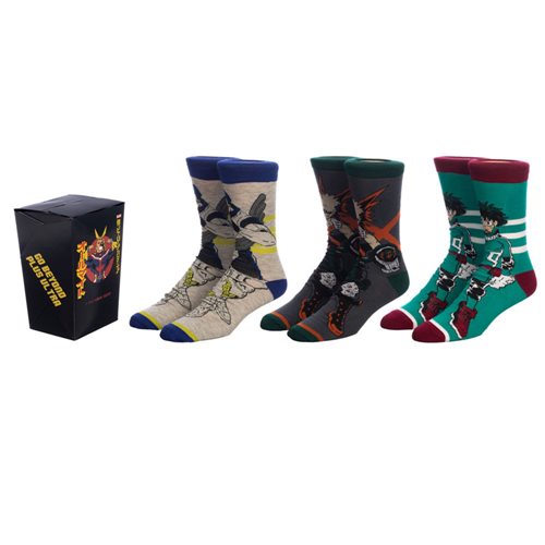 My Hero Academia Crew Socks Set of 3