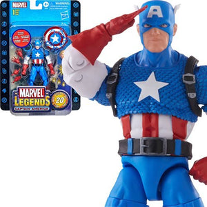 Marvel Legends Series Captain America 2-Pack Steve Rogers and Sam Wilson  MCU 6-Inch Figures, 7 Accessories