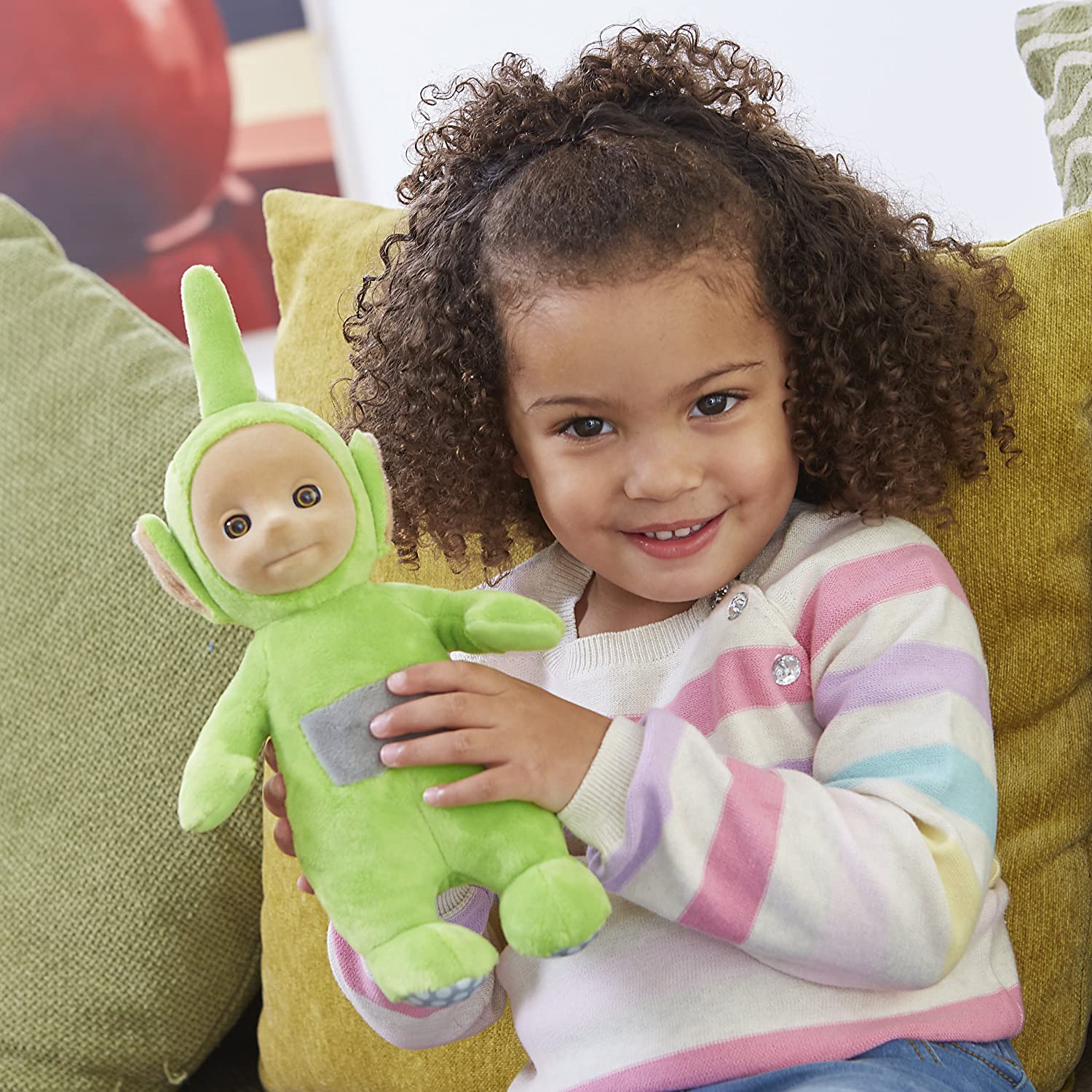 Dipsy Teletubbies Talking Plush Toy With Girl.
