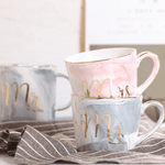 Mr/Mrs Couple Marble Mug