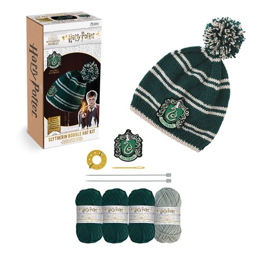 Harry Potter Wizarding World Collection Slytherin Bobble Hat Knitting Kit