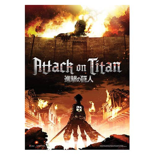 Attack on Titan Key Art Wall Scroll