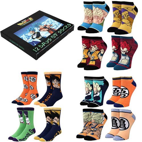 Dragon Ball Z 12 Days of Socks Box Set