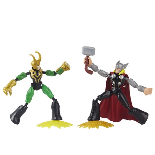 Marvel Avengers Bend and Flex Thor vs. Loki Action Figures