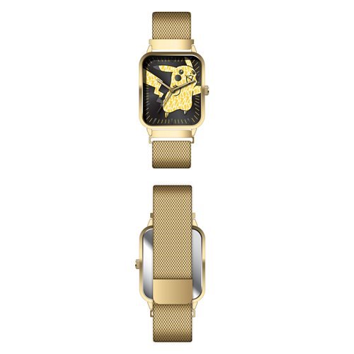 Pokemon Pikachu Gold Mesh Watch