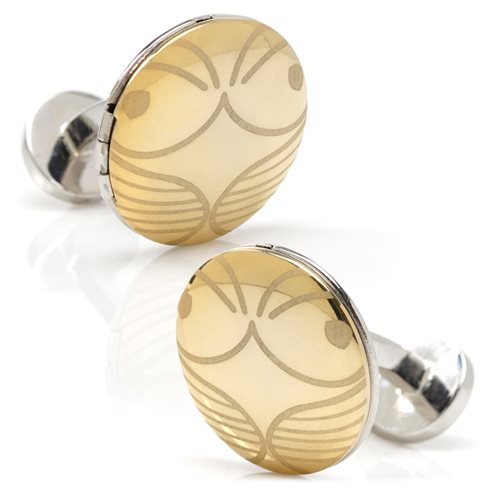 Harry Potter Golden Snitch Hidden Deathly Hallows Locket Cufflinks