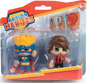 ACTION HEROES ACTION FIGURES - 2 PACK - HERO AND SPORTSPERSO