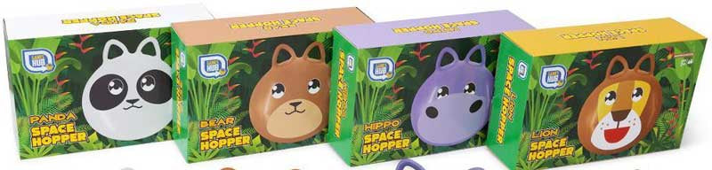 ANIMAL SPACE HOPPERS-4 ASSORTED