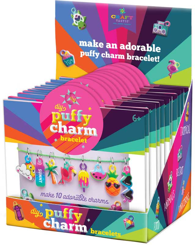 ANN WILLIAMS CRAFT-TASTIC PUFFY CHARM BRACELET ASSORTED