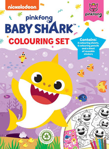 BABY SHARK COLOURING SET