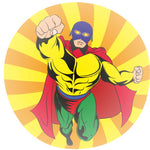 BALL JET 3.3CM SUPER HERO 4 ASSORTED COLS