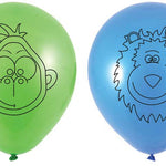 BALLOONS 23CM JUNGLE ASSORTED