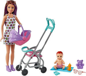 BARBIE SKIPPER BABYSITTERS INC DOLLS AND PLAYSET