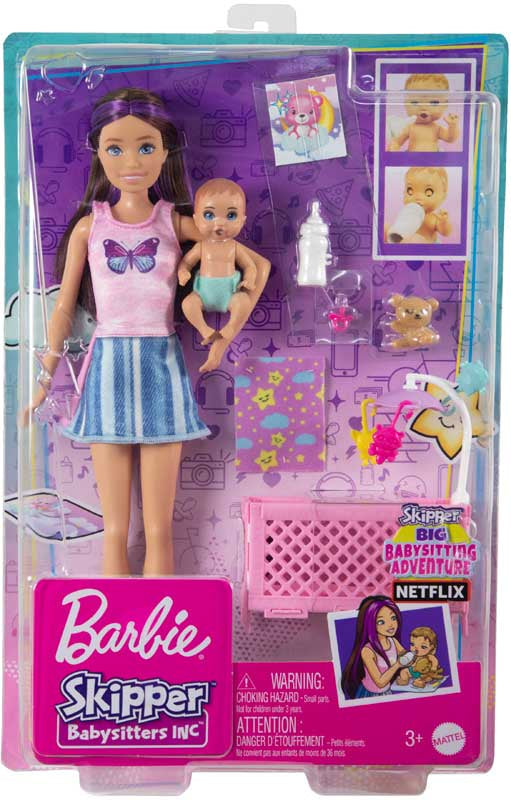 BARBIE SKIPPER SLEEPY BABY CAUCASION