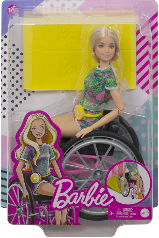 BARBIE WHEELCHAIR DOLL BLONDE