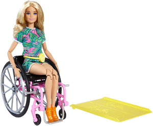 BARBIE WHEELCHAIR DOLL BLONDE