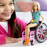 BARBIE WHEELCHAIR DOLL BLONDE